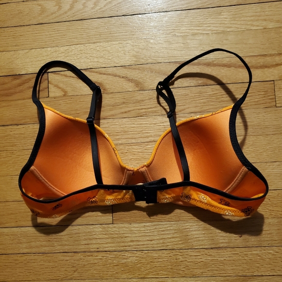 Orange skull Glo bra - Picture 2 of 6